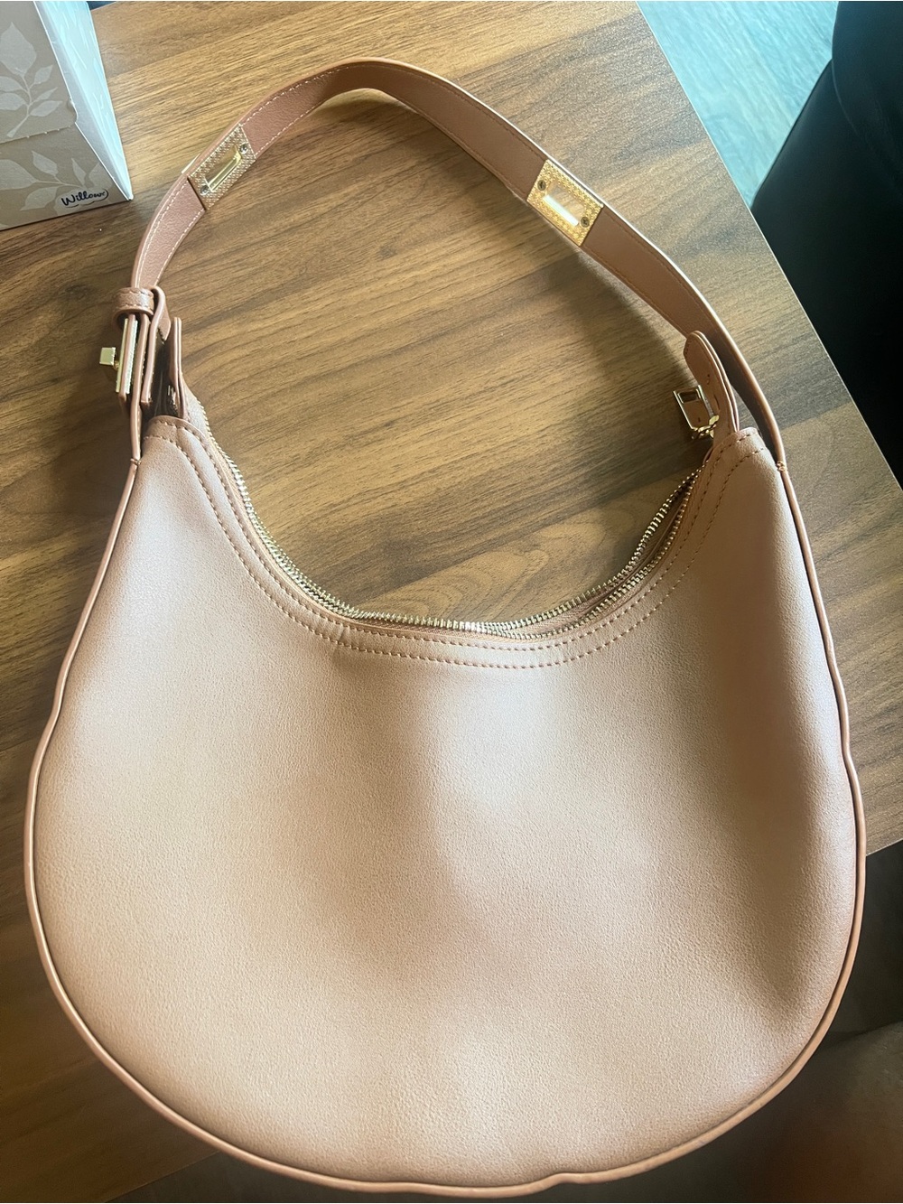 Adjustable Strap Crescent Shoulder Hobo Bag